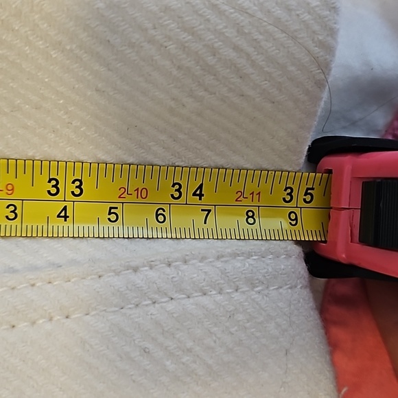 Women's Ivory Pea coat Size XS - Picture 7 of 7